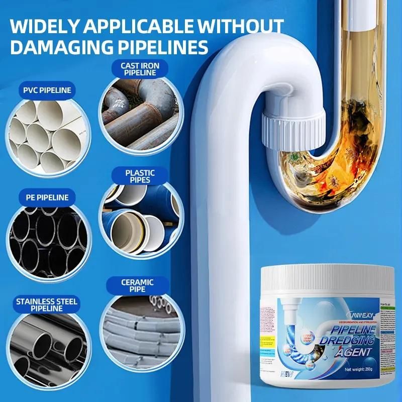Powerful Pipe Dredging Agent for Kitchen and Toilet Pipelines 260 gm (Pack of 1)